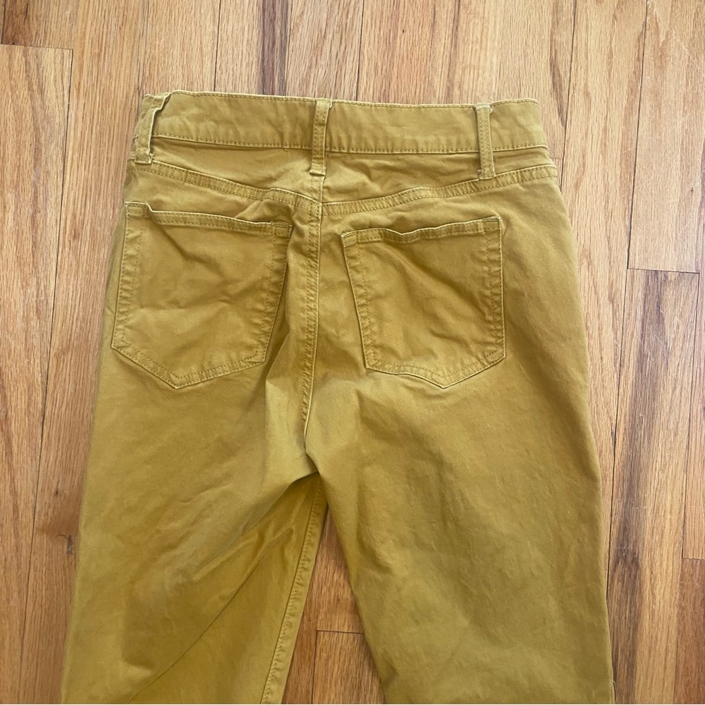 LOFT | Chino Yellow Straight Pants - Picture 5 of 5